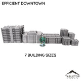 Tabletop Terrain Terrain Efficient Downtown TechScape - 6mm