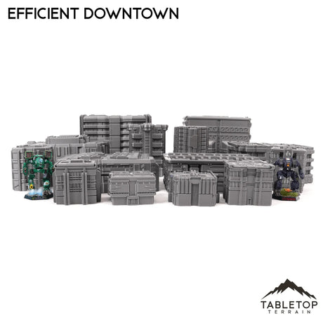 Tabletop Terrain Terrain Efficient Downtown TechScape - 6mm