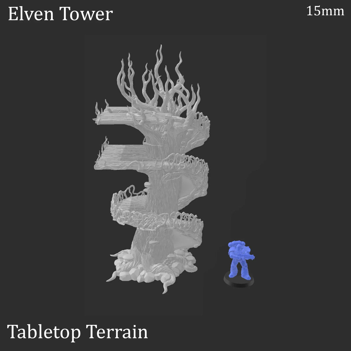 Tabletop Terrain Terrain Elven Tower - Elven Terrain