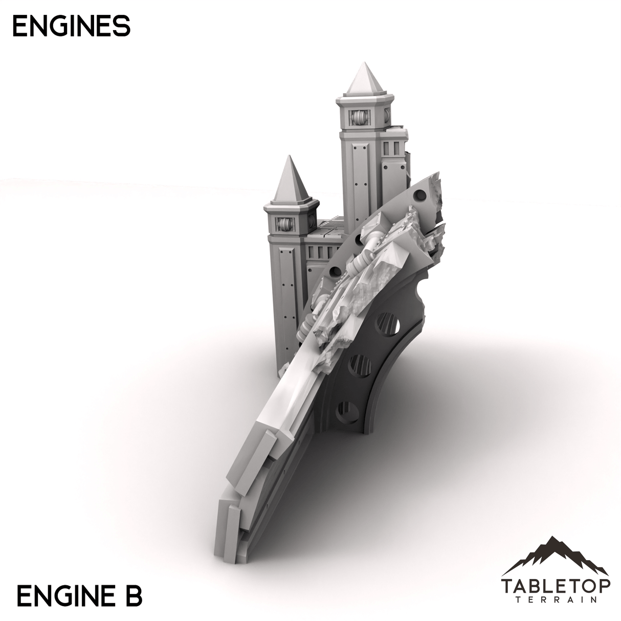 Tabletop Terrain Terrain Engines - Abyssal Redeemer Crashed Flagship