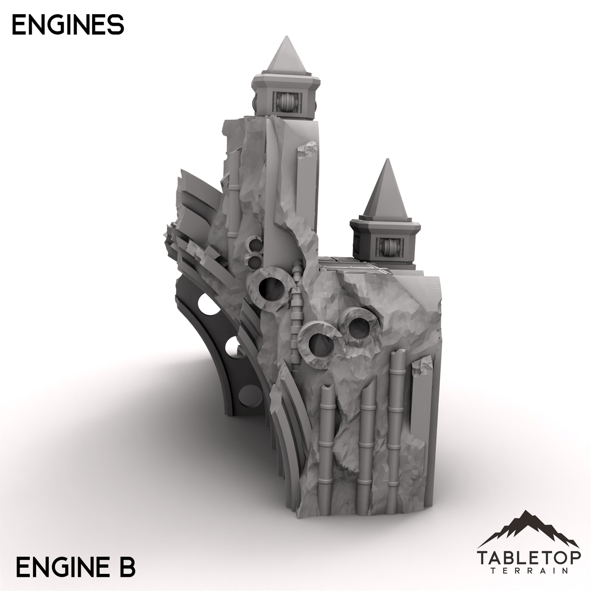 Tabletop Terrain Terrain Engines - Abyssal Redeemer Crashed Flagship