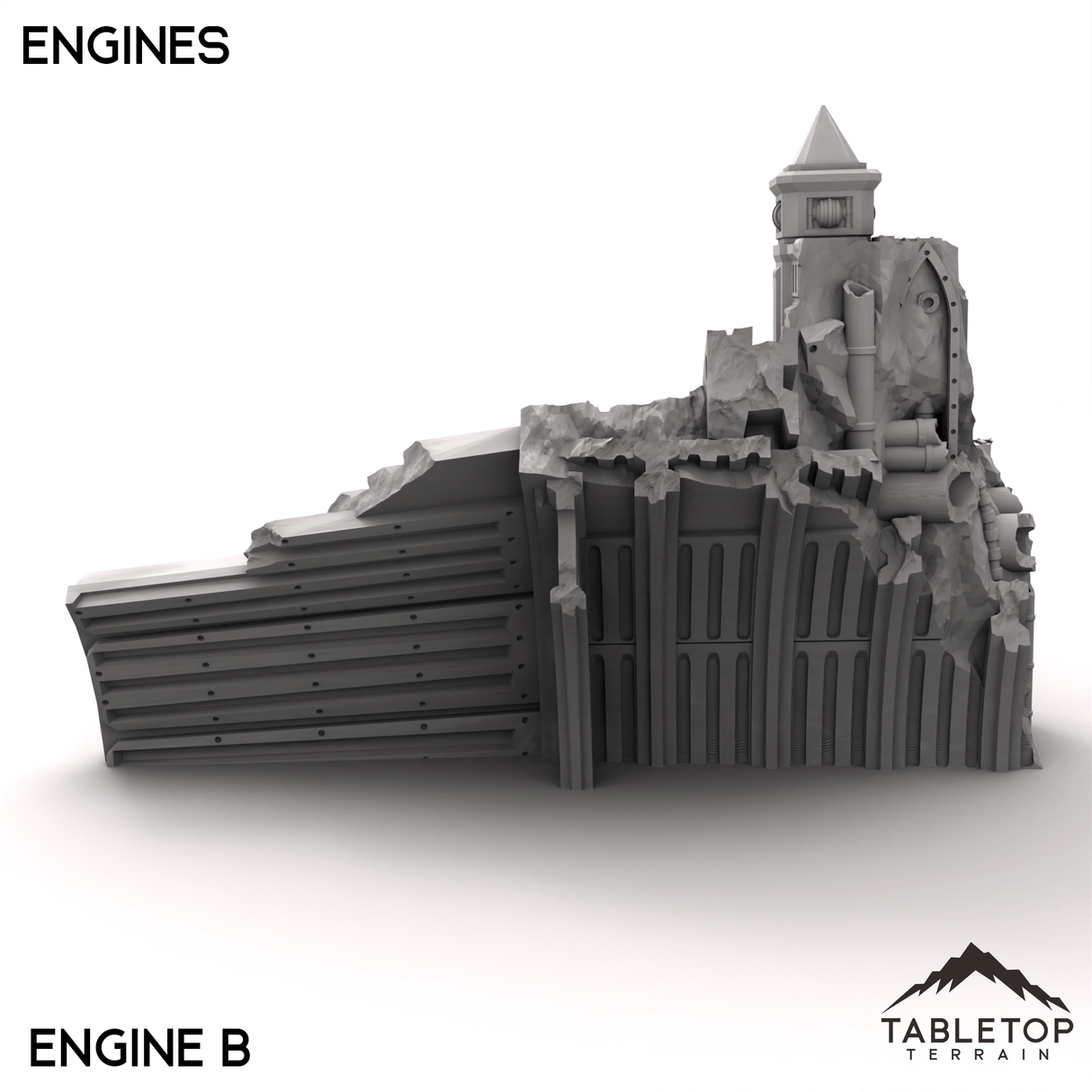 Tabletop Terrain Terrain Engines - Abyssal Redeemer Crashed Flagship