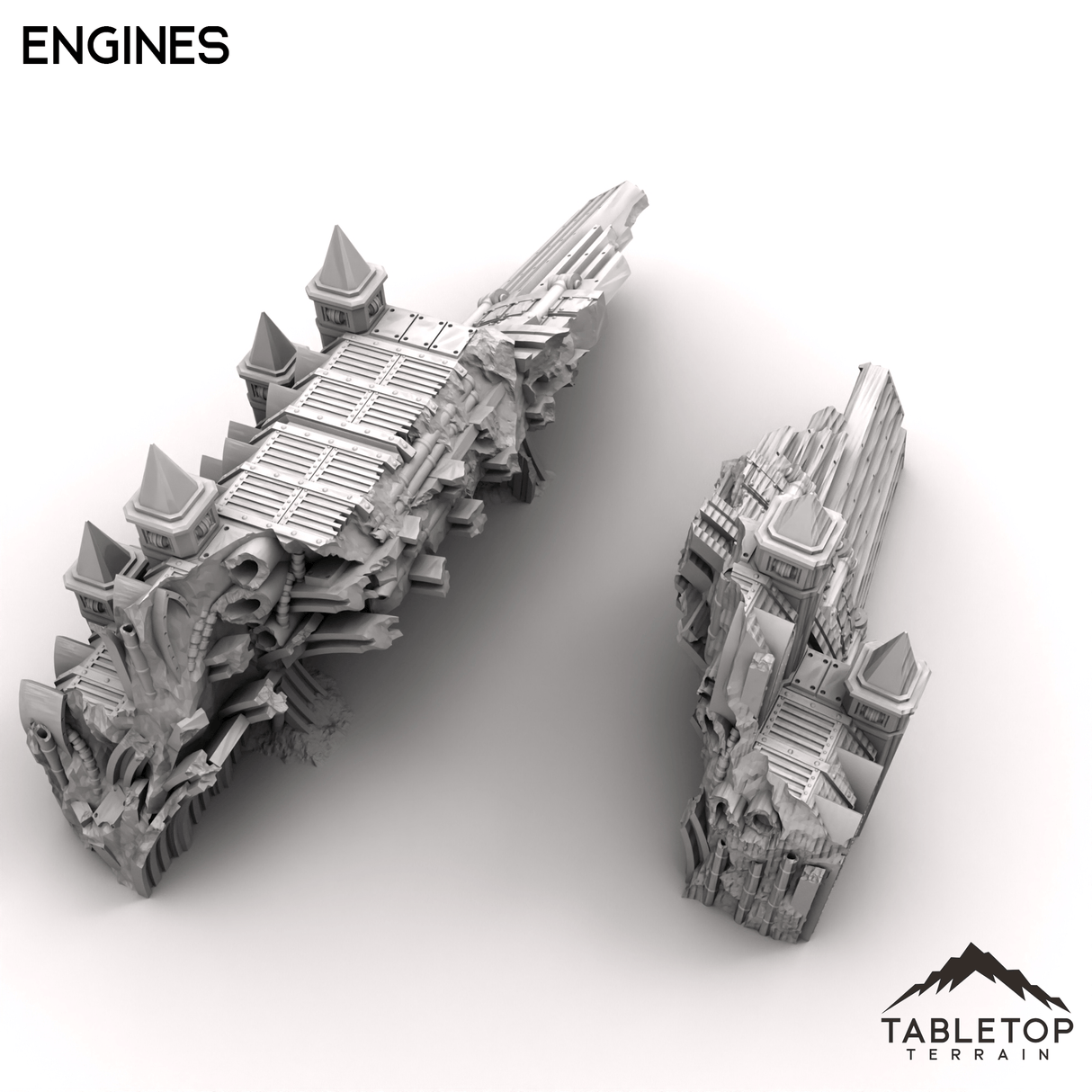 Tabletop Terrain Terrain Engines - Abyssal Redeemer Crashed Flagship