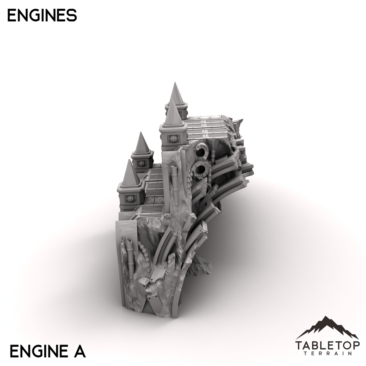 Tabletop Terrain Terrain Engines - Abyssal Redeemer Crashed Flagship