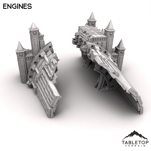 Tabletop Terrain Terrain Engines - Abyssal Redeemer Crashed Flagship