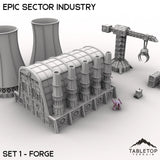 Tabletop Terrain Terrain Epic Sector Industry - Set 1 - Forge