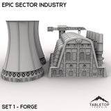 Tabletop Terrain Terrain Epic Sector Industry - Set 1 - Forge