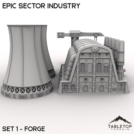 Tabletop Terrain Terrain Epic Sector Industry - Set 1 - Forge