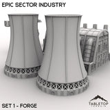 Tabletop Terrain Terrain Epic Sector Industry - Set 1 - Forge