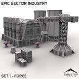 Tabletop Terrain Terrain Epic Sector Industry - Set 1 - Forge