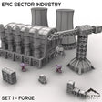 Tabletop Terrain Terrain Epic Sector Industry - Set 1 - Forge