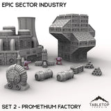 Tabletop Terrain Terrain Epic Sector Industry - Set 2 - Promethium Factory