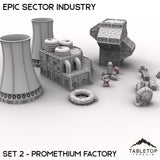 Tabletop Terrain Terrain Epic Sector Industry - Set 2 - Promethium Factory