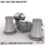 Tabletop Terrain Terrain Epic Sector Industry - Set 2 - Promethium Factory