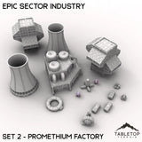 Tabletop Terrain Terrain Epic Sector Industry - Set 2 - Promethium Factory
