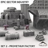 Tabletop Terrain Terrain Epic Sector Industry - Set 2 - Promethium Factory