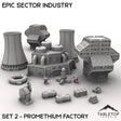 Tabletop Terrain Terrain Epic Sector Industry - Set 2 - Promethium Factory