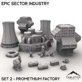 Tabletop Terrain Terrain Epic Sector Industry - Set 2 - Promethium Factory