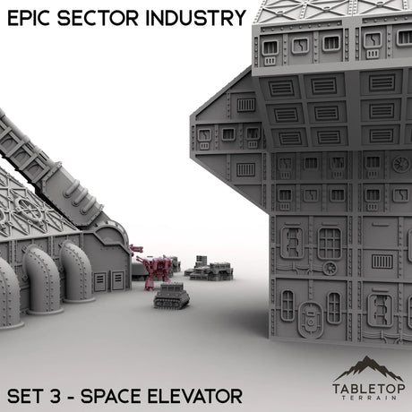 Tabletop Terrain Terrain Epic Sector Industry - Set 3 - Space Elevator