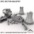Tabletop Terrain Terrain Epic Sector Industry - Set 5 - Damaged Promethium Factory