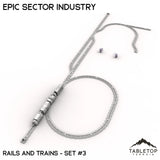 Tabletop Terrain Terrain Epic Sector Industry - Set 6 - Rails and Trains