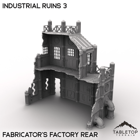 Tabletop Terrain Terrain Fabricator's Factory Rear Industrial Ruins 3