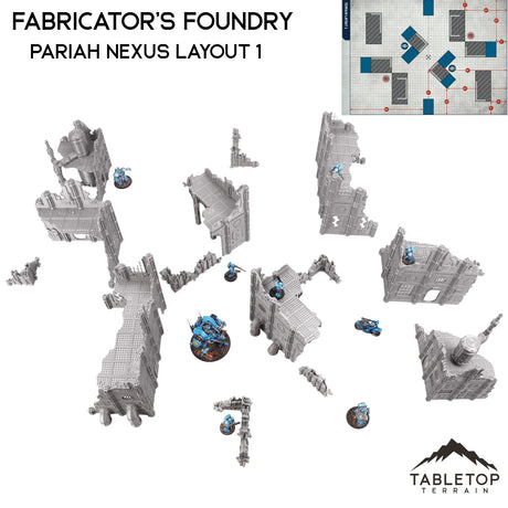 Tabletop Terrain Terrain Fabricator's Foundry - Chapter Approved/Pariah Nexus Compatible 10e Table Set