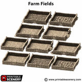 Tabletop Terrain Terrain Farm Fields - Country & King - Fantasy Historical Terrain