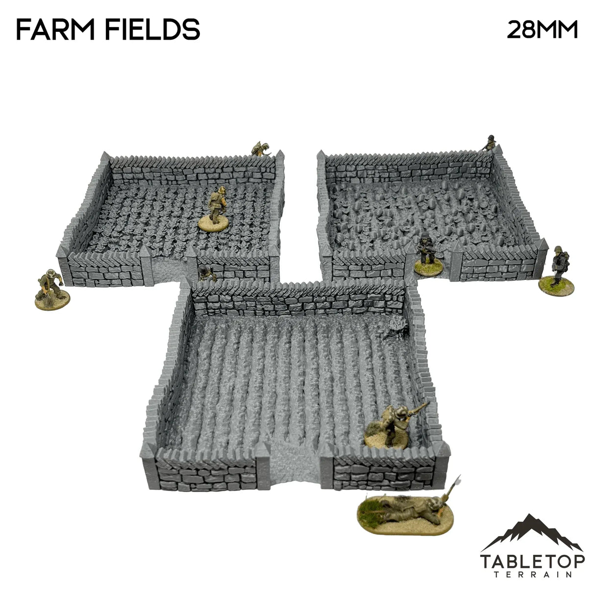Tabletop Terrain Terrain Farm Fields - Country & King - Fantasy Historical Terrain