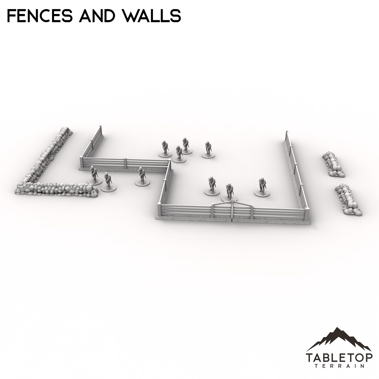 Tabletop Terrain Terrain Fences and Walls