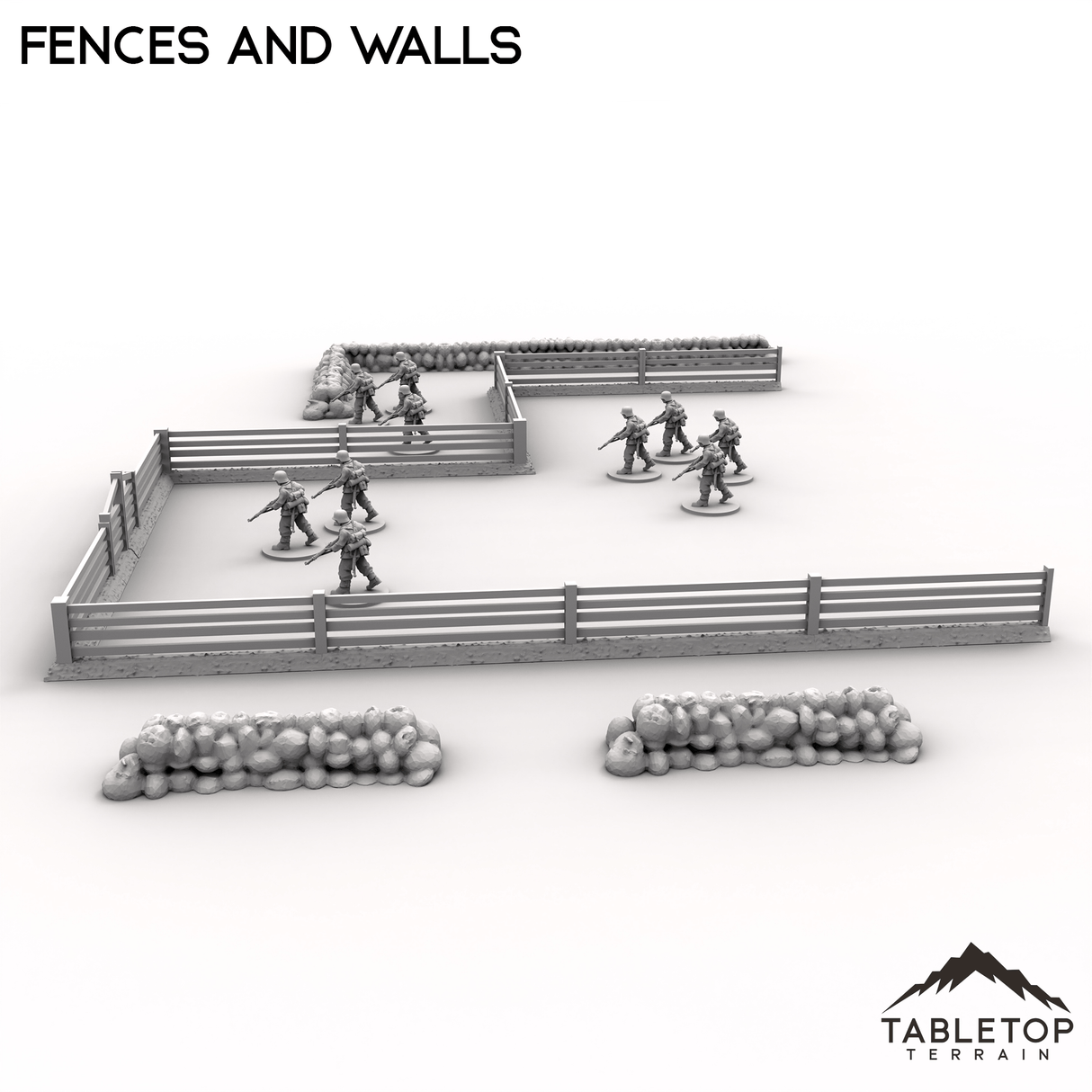 Tabletop Terrain Terrain Fences and Walls