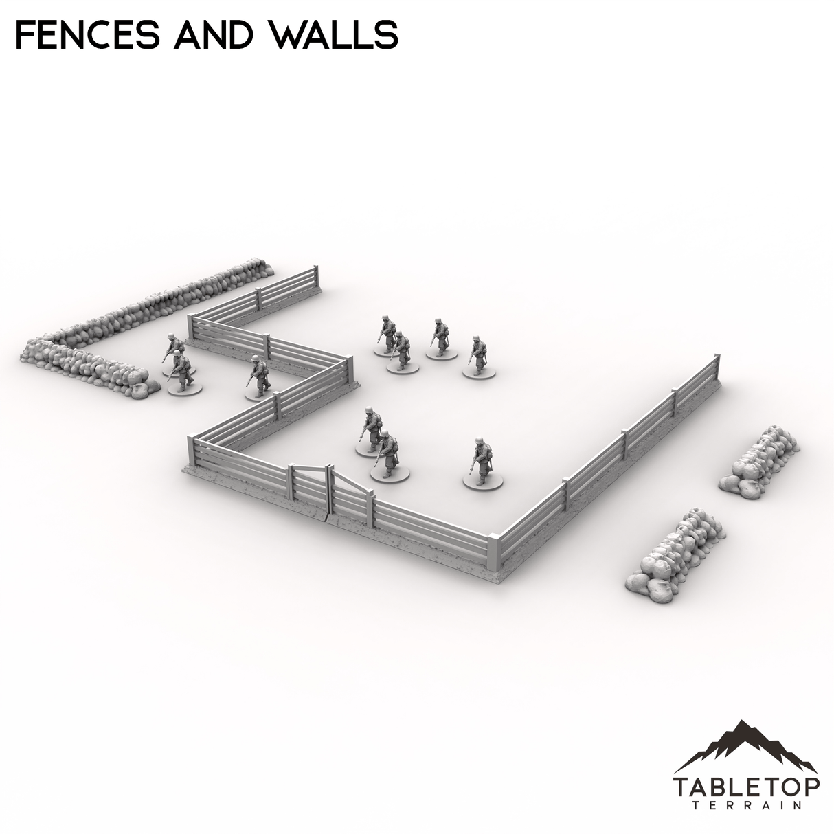 Tabletop Terrain Terrain Fences and Walls