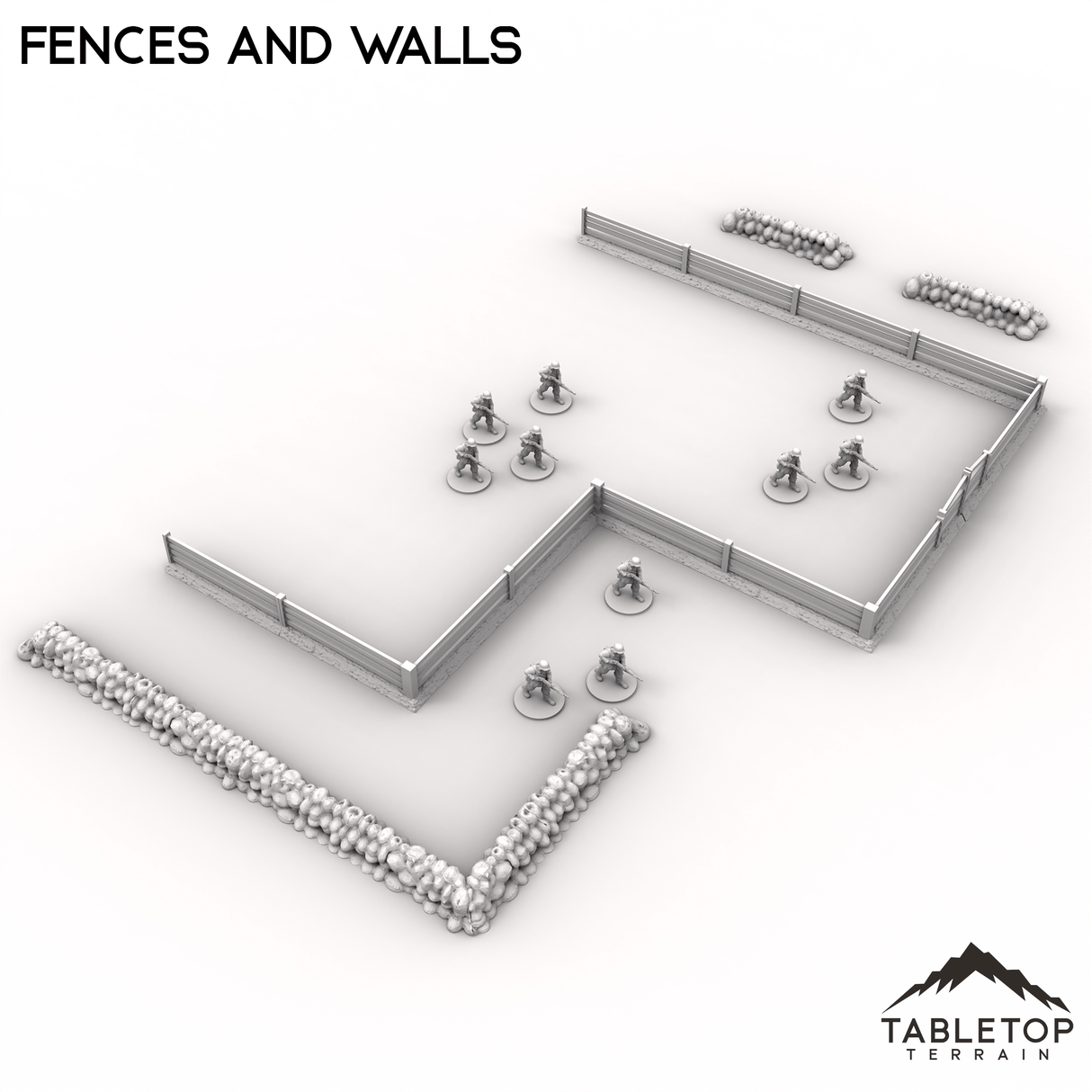 Tabletop Terrain Terrain Fences and Walls