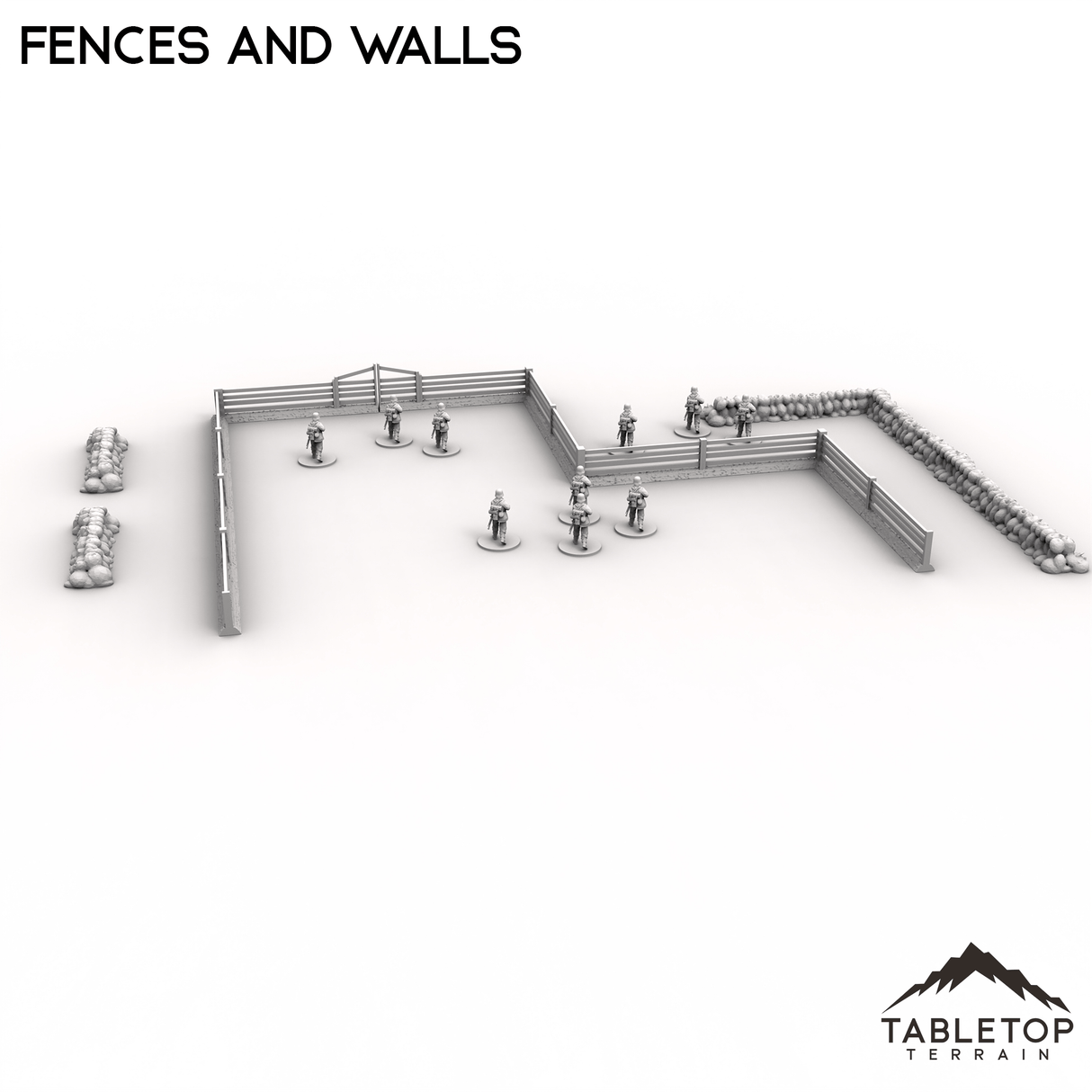 Tabletop Terrain Terrain Fences and Walls