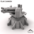 Tabletop Terrain Terrain Flak Cannon - Warpzel 1A Orbital Hulk