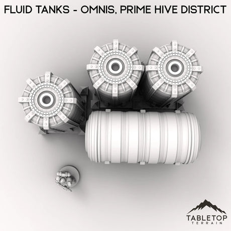 Tabletop Terrain Terrain Fluid Tanks - Omnis, Prime Hive District