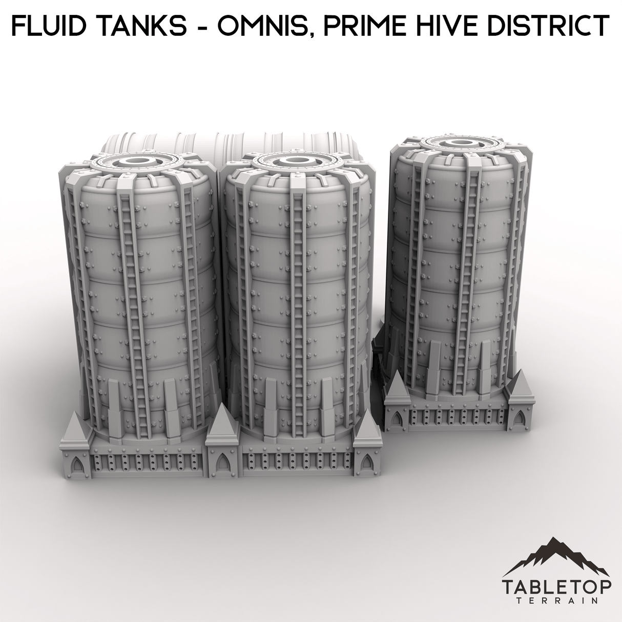 Tabletop Terrain Terrain Fluid Tanks - Omnis, Prime Hive District