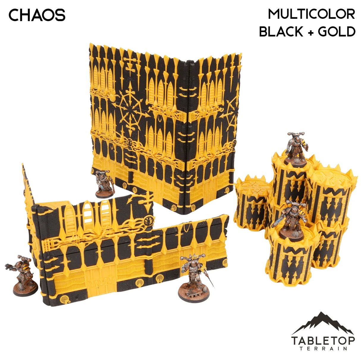 Tabletop Terrain Terrain Foldable Multicolor WTC Compatible Terrain