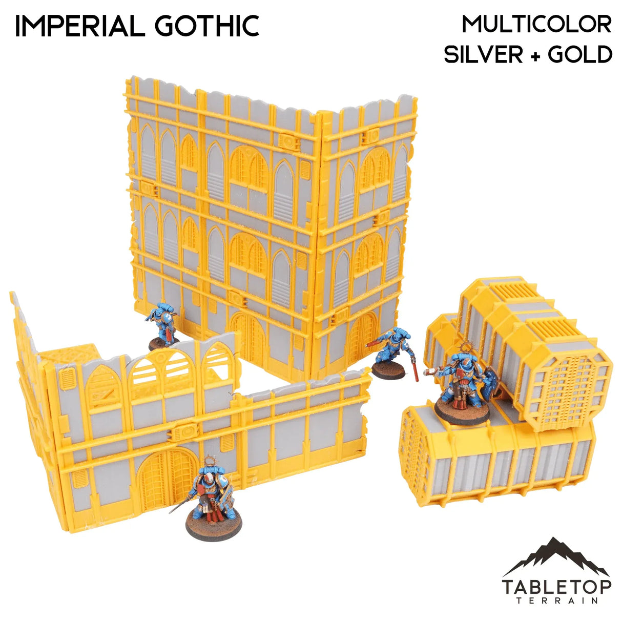 Tabletop Terrain Terrain Foldable Multicolor WTC Compatible Terrain