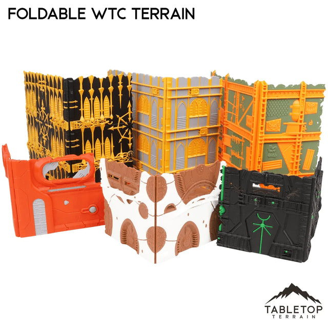 Tabletop Terrain Terrain Foldable Multicolor WTC Compatible Terrain