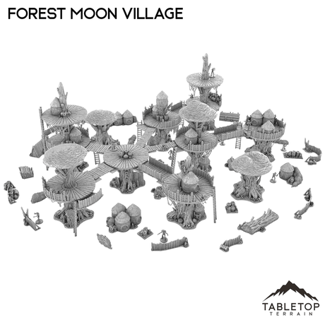 Tabletop Terrain Terrain Forest Moon Village Bundle 1