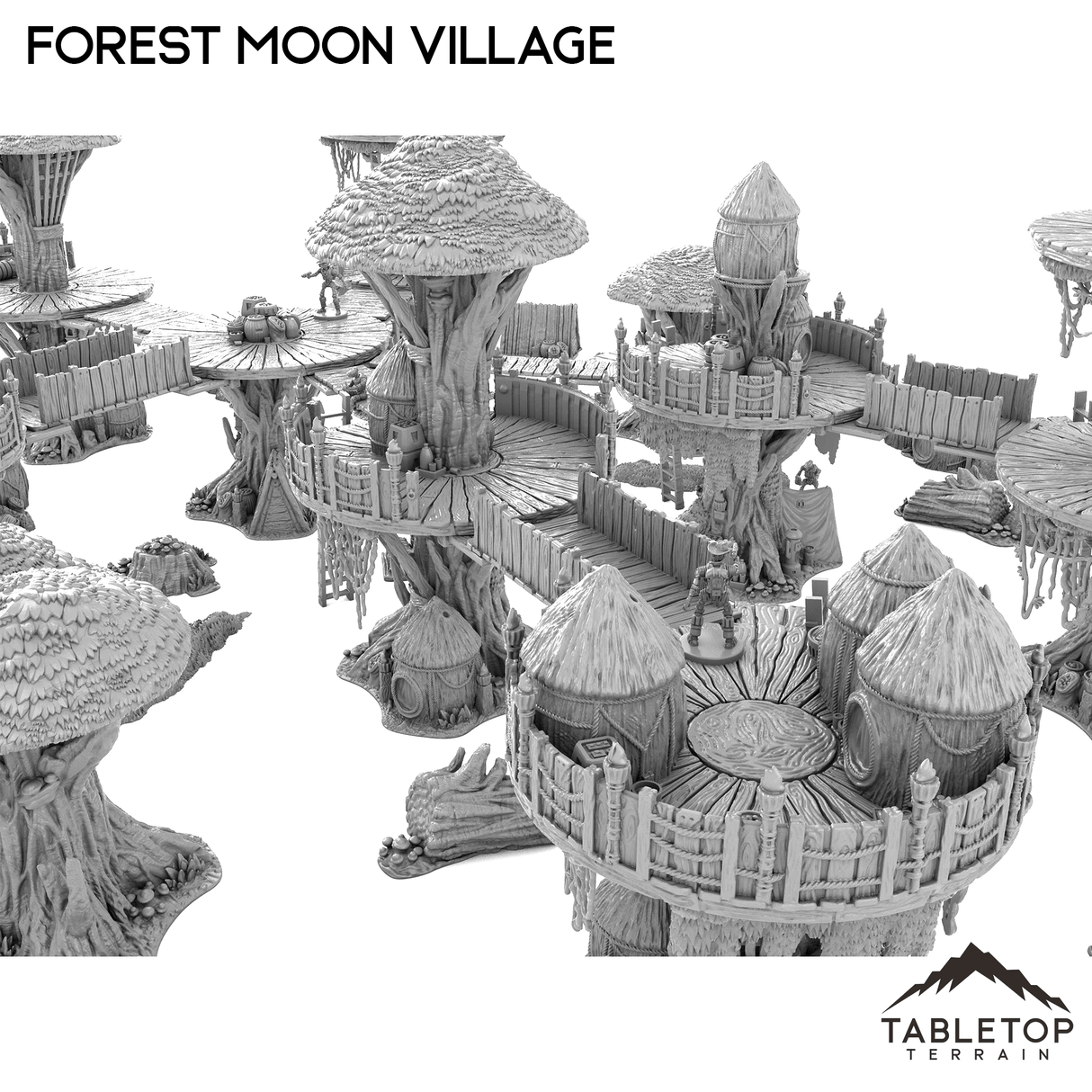 Tabletop Terrain Terrain Forest Moon Village Bundle 1