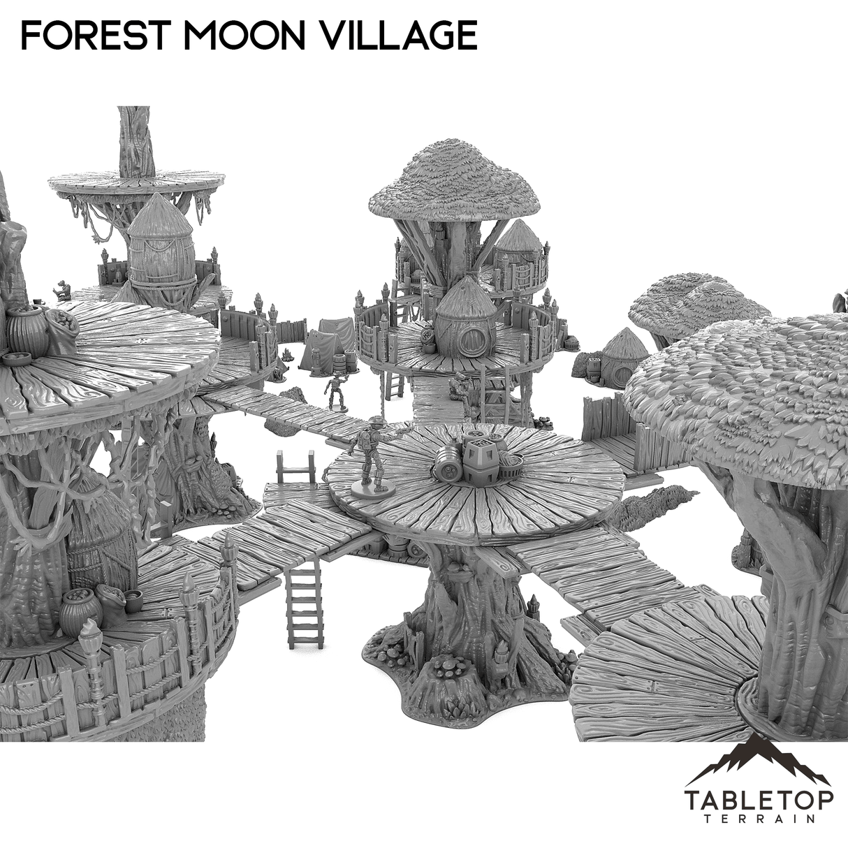 Tabletop Terrain Terrain Forest Moon Village Bundle 1