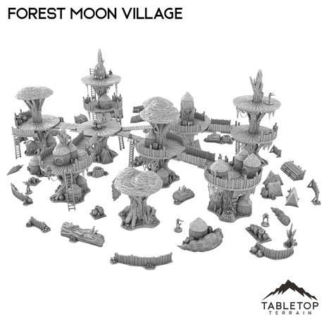 Tabletop Terrain Terrain Forest Moon Village Bundle 1