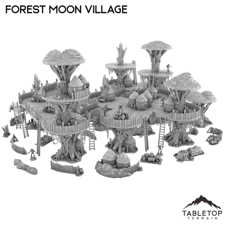 Tabletop Terrain Terrain Forest Moon Village Bundle 2