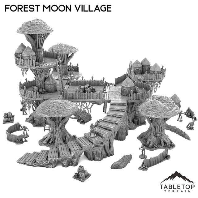 Tabletop Terrain Terrain Forest Moon Village Bundle 3