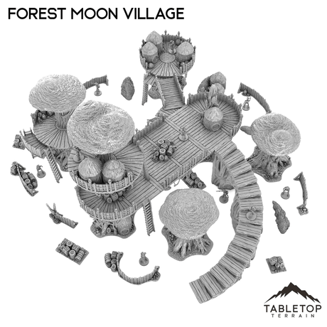 Tabletop Terrain Terrain Forest Moon Village Bundle 3