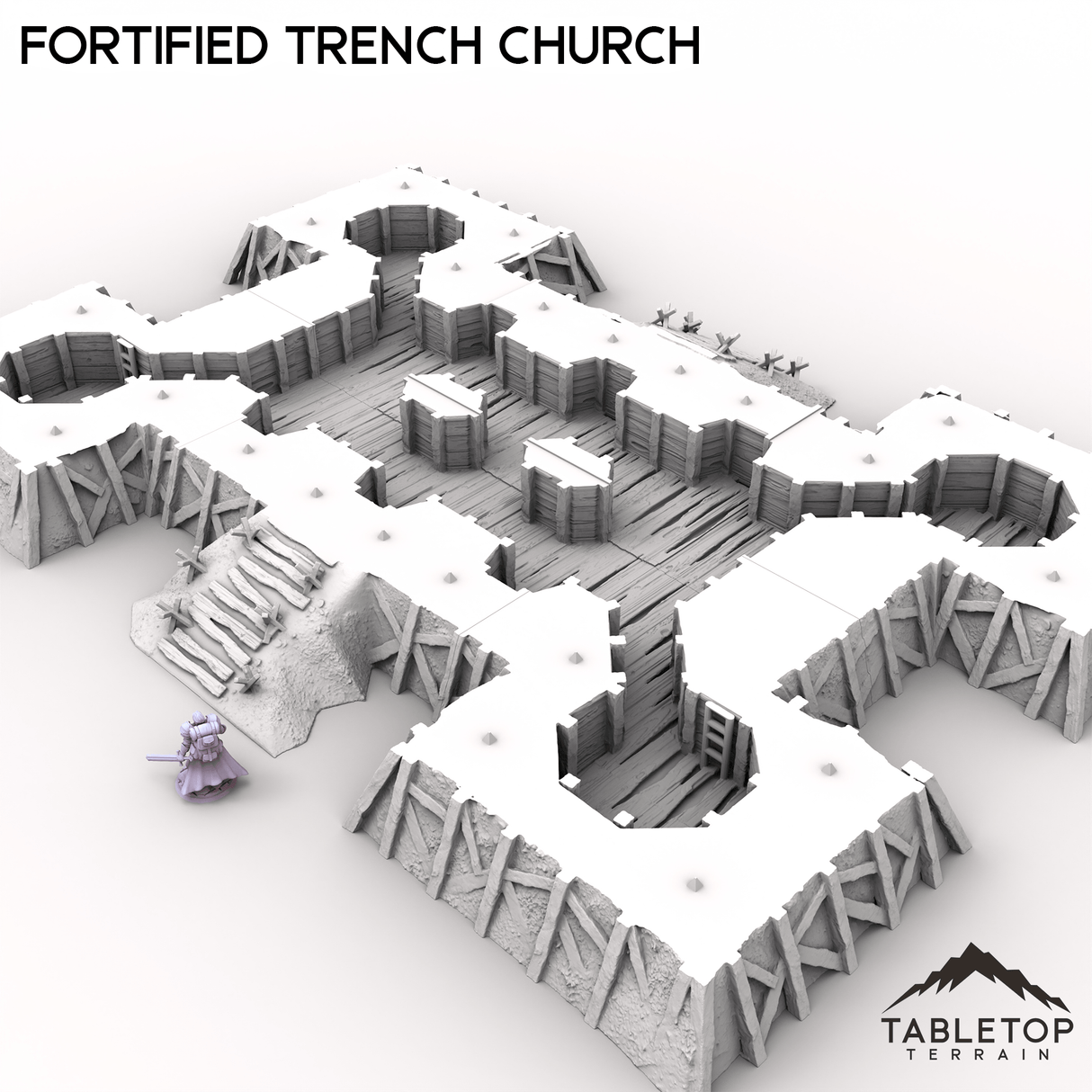 Tabletop Terrain Terrain Fortified Trench Church