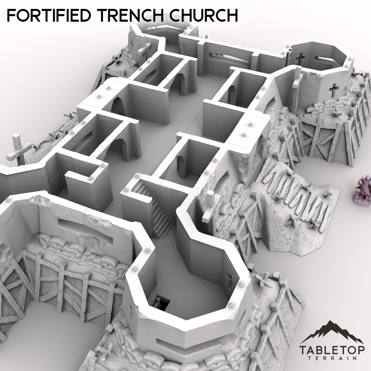 Tabletop Terrain Terrain Fortified Trench Church