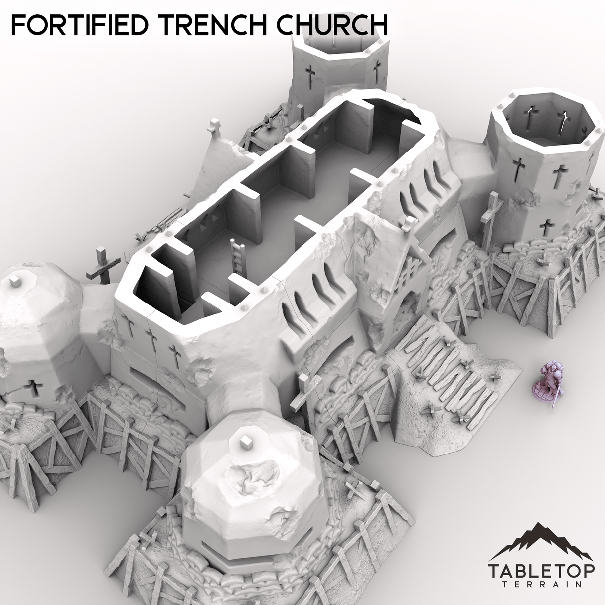Tabletop Terrain Terrain Fortified Trench Church